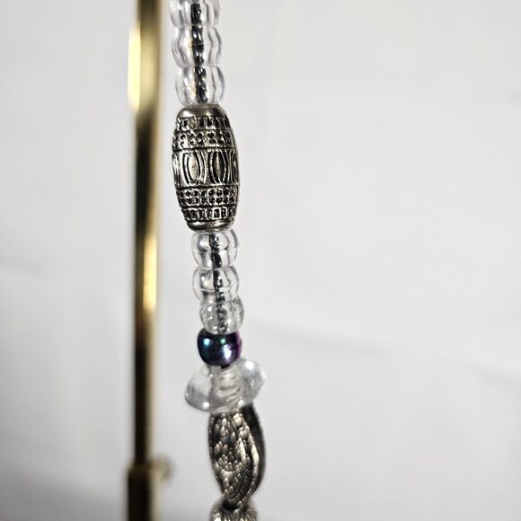 Vintage Handmade Cigar Box Purse with Beaded Strap Horse & Carriage Design - Picture 6 of 9